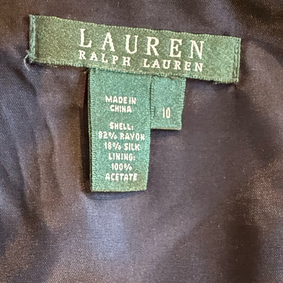 Lauren Ralph Lauren Vintage Velvet Paisley A-Line Skirt in Deep Purple Size 10 - Picture 2 of 10